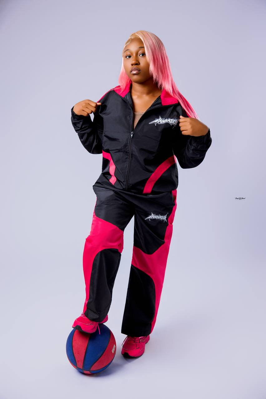 Innovation velocity Tracksuit - Black/Pink