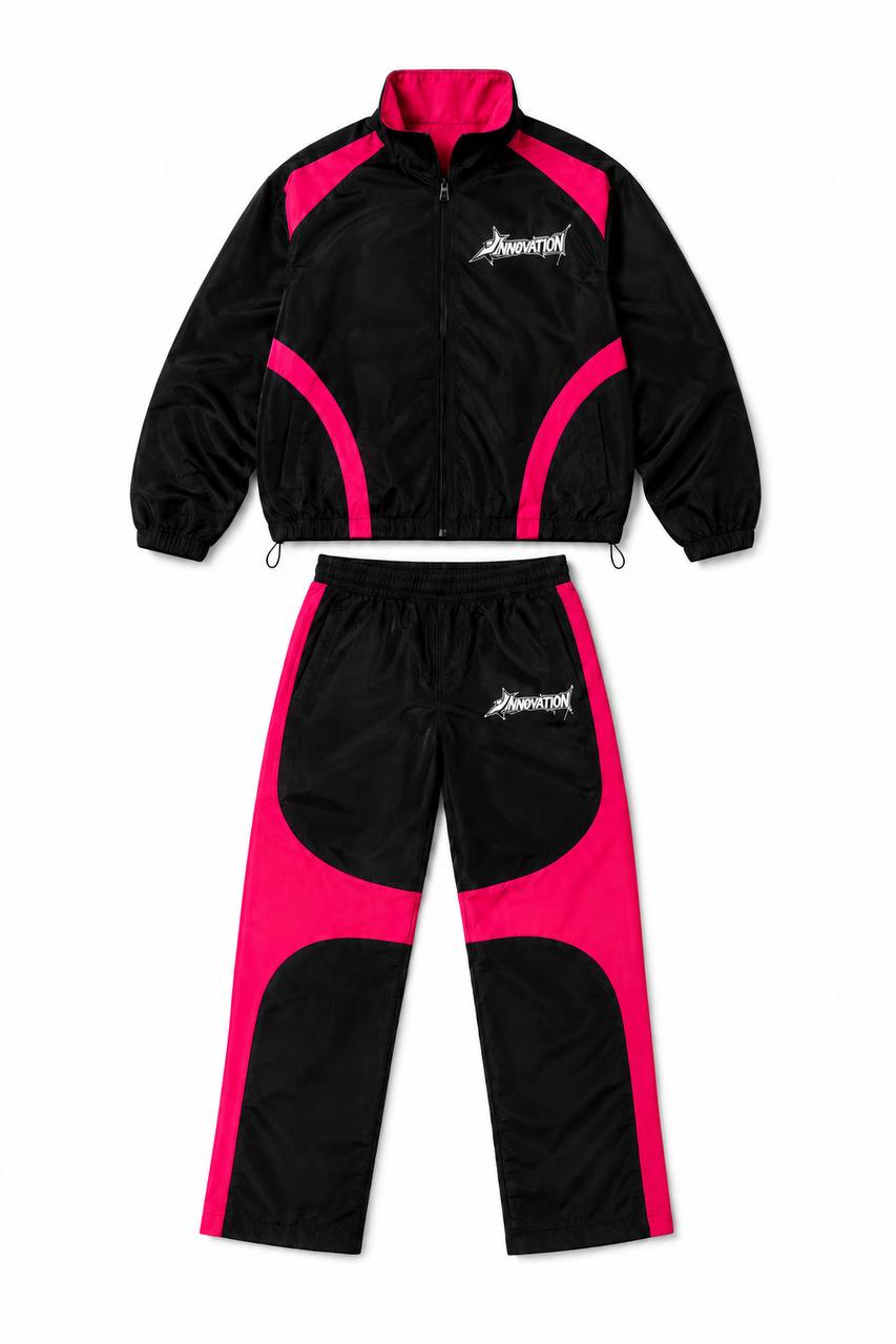 Innovation velocity Tracksuit - Black/Pink